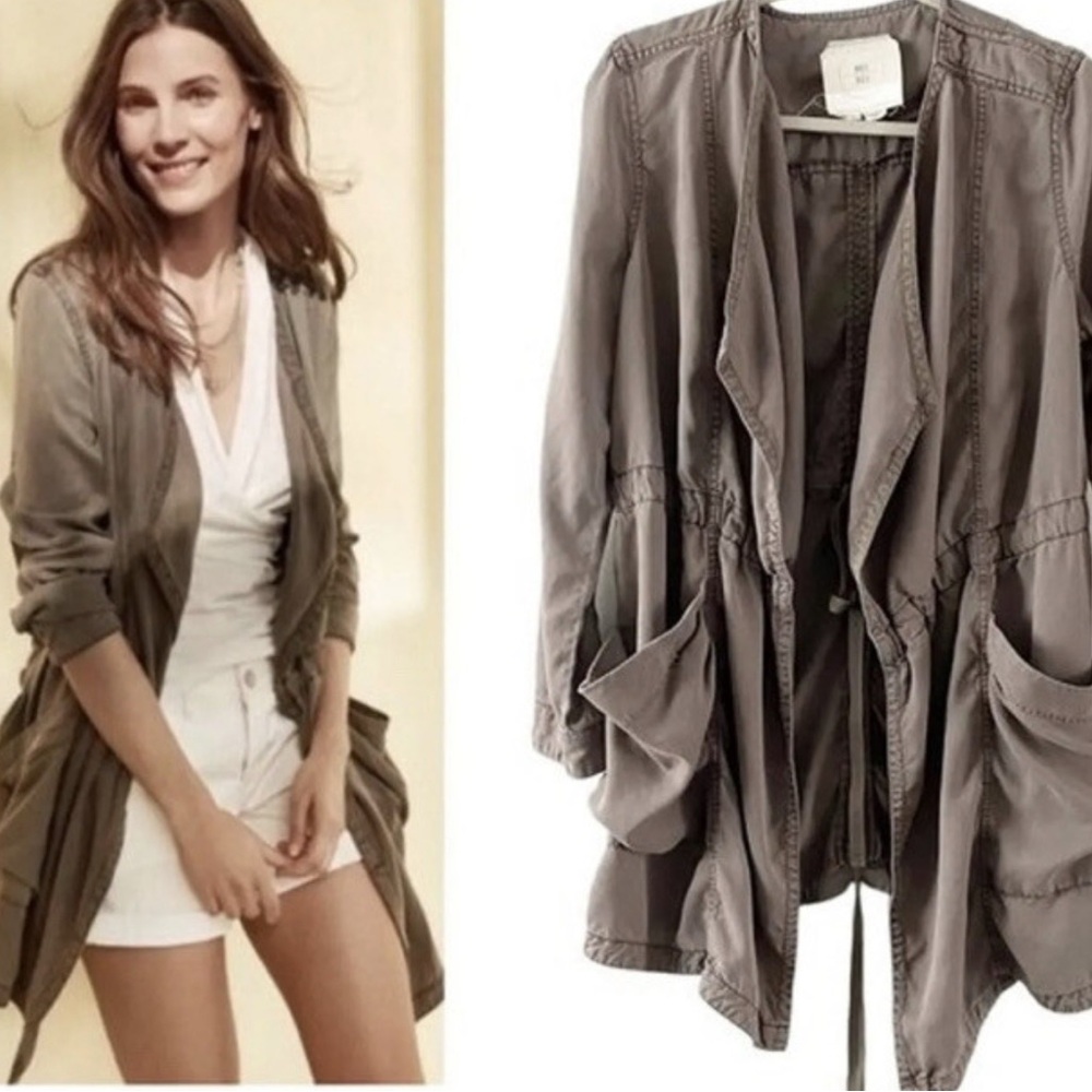 Knox Rose Women's Olive Utility Jacket Cardigan